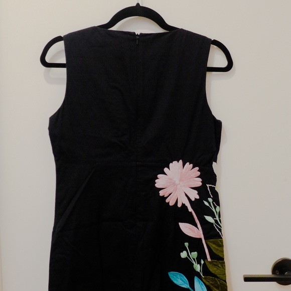 Anthropologie Beth Bowley Flower Embroidered Dress - Picture 6 of 6